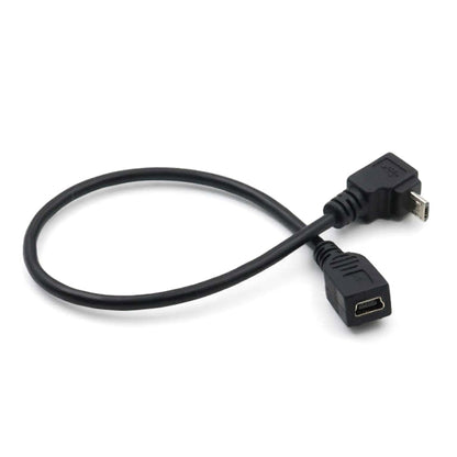 90 Degree Mini USB Male to Mini USB Female Adapter Cable, Length: 25cm - Computer & Networking by buy2fix | Online Shopping UK | buy2fix