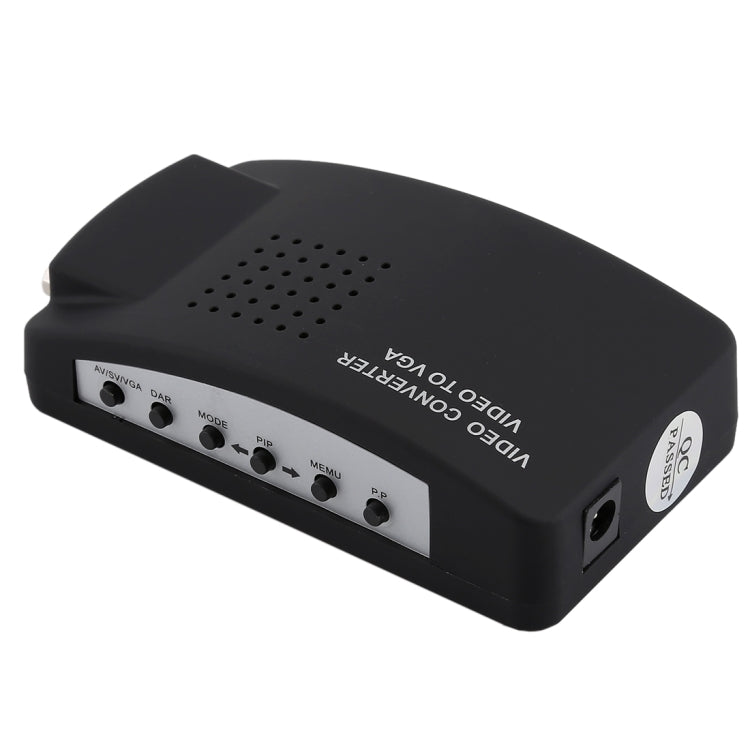 High Resolution (BNC) Video and S-Video to VGA Conversion(Black) - VGA Converter by buy2fix | Online Shopping UK | buy2fix