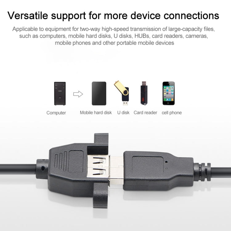 USB 2.0 AM to AF Mount Panel Cable, Length: 90cm - USB Cable by buy2fix | Online Shopping UK | buy2fix