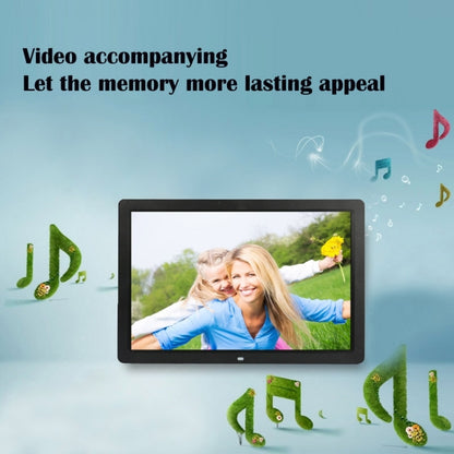 17 inch HD 1080P LED Display Multi-media Digital Photo Frame with Holder & Music & Movie Player, Support USB / SD / MS / MMC Card Input(Black) - Consumer Electronics by buy2fix | Online Shopping UK | buy2fix