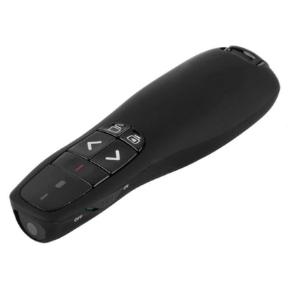 Multimedia Presenter with Laser Pointer & USB Receiver for Projector / PC / Laptop, Control Distance: 15m (R400)(Black) - Computer & Networking by buy2fix | Online Shopping UK | buy2fix