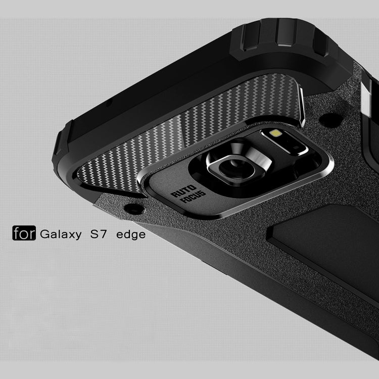 For Galaxy S7 Edge / G935 Tough Armor TPU + PC Combination Case (Black) - Samsung Accessories by buy2fix | Online Shopping UK | buy2fix