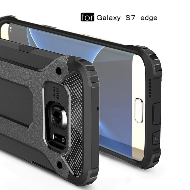 For Galaxy S7 Edge / G935 Tough Armor TPU + PC Combination Case (Black) - Samsung Accessories by buy2fix | Online Shopping UK | buy2fix