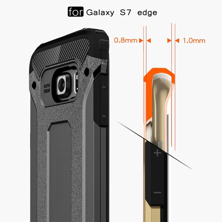 For Galaxy S7 Edge / G935 Tough Armor TPU + PC Combination Case (Black) - Samsung Accessories by buy2fix | Online Shopping UK | buy2fix