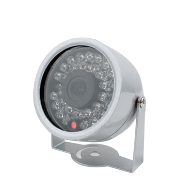 1/3 CMOS Color 380TVL 30 LED Mini Waterproof Camera(Silver) - Security by buy2fix | Online Shopping UK | buy2fix