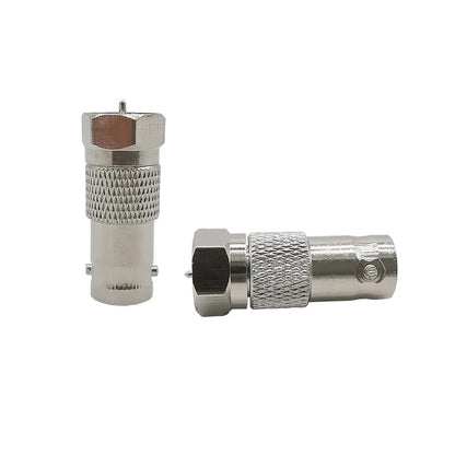BNC Jack To F Plug Connector - Security by buy2fix | Online Shopping UK | buy2fix