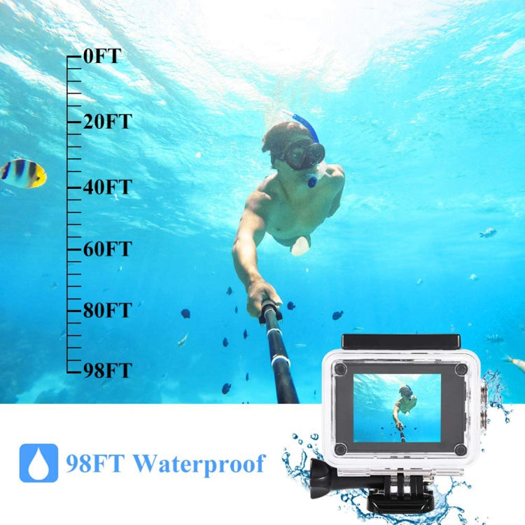 SJ4000 Full HD 1080P 2.0 inch LCD Sports Camcorder DV with Waterproof Case, Generalplus 6624, 30m Depth Waterproof(White) - DJI & GoPro Accessories by buy2fix | Online Shopping UK | buy2fix