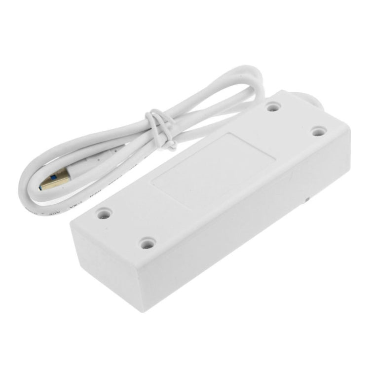 4 Ports USB 3.0 Hub Splitter with LED, Super Speed 5Gbps, BYL-P104(White) - USB 3.0 HUB by buy2fix | Online Shopping UK | buy2fix