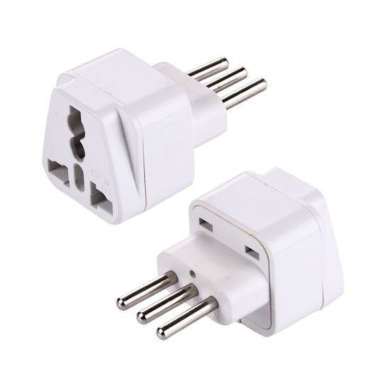 Plug Adapter, Travel Power Adaptor with Italian Plug(White) - Consumer Electronics by buy2fix | Online Shopping UK | buy2fix