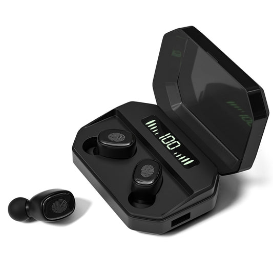 M8 Bluetooth 5.0 TWS Touch Digital Display True Wireless Bluetooth Earphone with Charging Box(Black) - TWS Earphone by buy2fix | Online Shopping UK | buy2fix