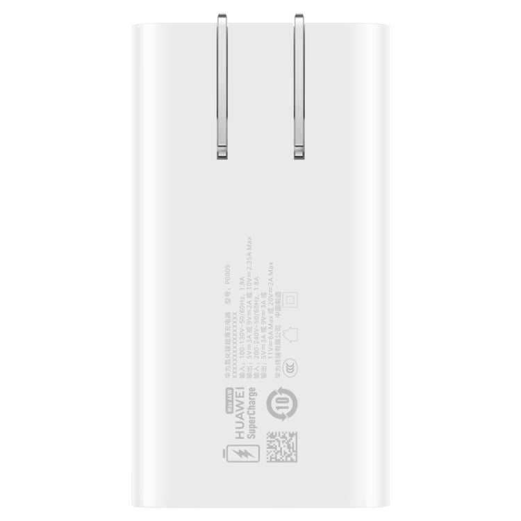 Original Huawei 66W GaN Ultra-thin Travel Charger Power Adapter with Type-C / USB-C Cable (White) - Mobile Accessories by Huawei | Online Shopping UK | buy2fix