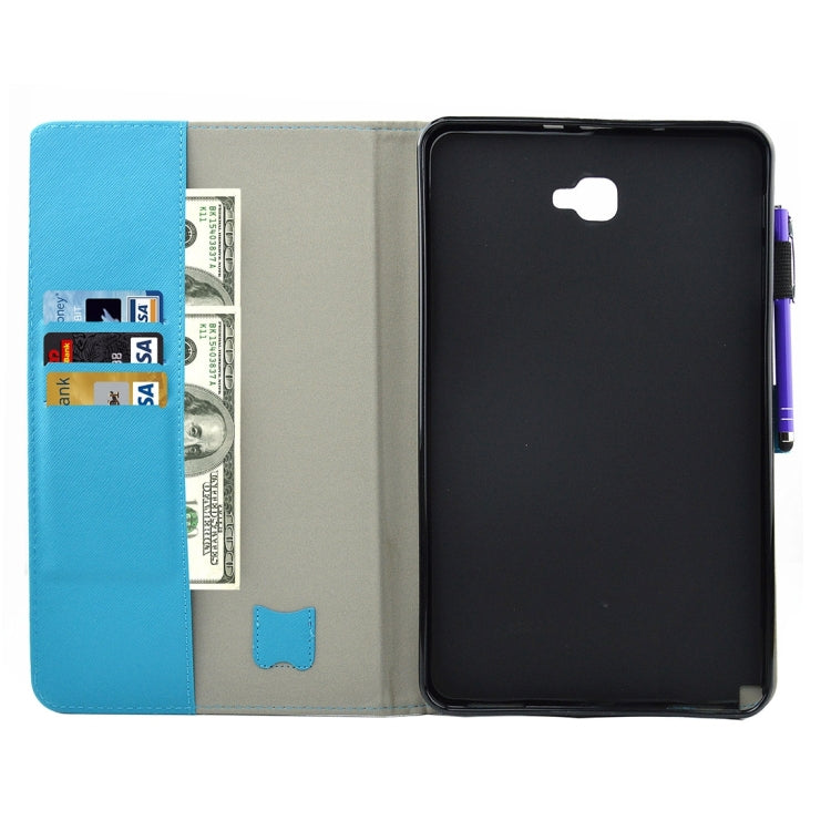 For Galaxy Tab A 10.1 (2016) / T580 Butterfly Tree Pattern Horizontal Flip Leather Case with Holder & Wallet & Card Slots & Sleep / Wake-up Function & Pen Slot - Samsung Accessories by buy2fix | Online Shopping UK | buy2fix