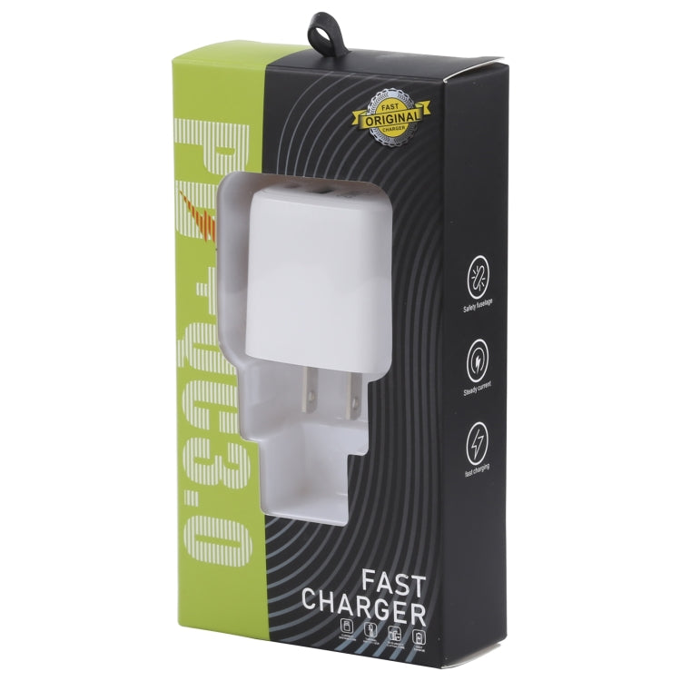 LZ-215A+C 20W QC 3.0 USB + PD 3.0 USB-C / Type-C Fast Charging Travel Charger, US Plug - USB Charger by buy2fix | Online Shopping UK | buy2fix