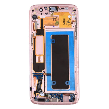 Original LCD Screen and Digitizer Full Assembly with Frame & Charging Port Board & Volume Button & Power Button For Galaxy S7 Edge / G935F(Pink) - Other Galaxy Parts by buy2fix | Online Shopping UK | buy2fix