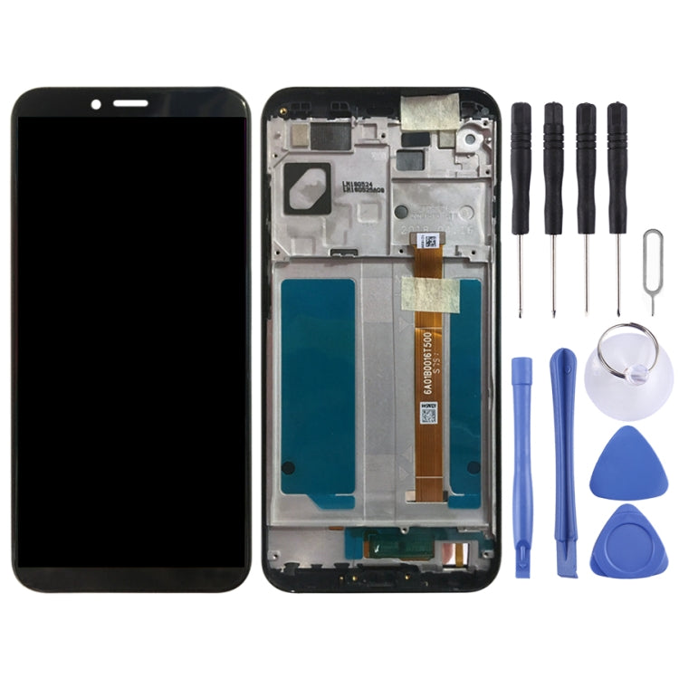LCD Screen and Digitizer Full Assembly with Frame for Lenovo K5 Play L38011 (Black) - LCD Screen by buy2fix | Online Shopping UK | buy2fix