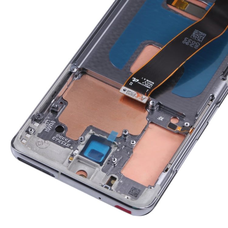 Original LCD Screen and Digitizer Full Assembly with Frame for Samsung Galaxy S20 5G SM-G981B(Silver) - LCD Screen by buy2fix | Online Shopping UK | buy2fix