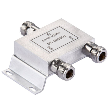 380-2500MHz N Female Adapter 2-Way Power Splitter - Security by buy2fix | Online Shopping UK | buy2fix