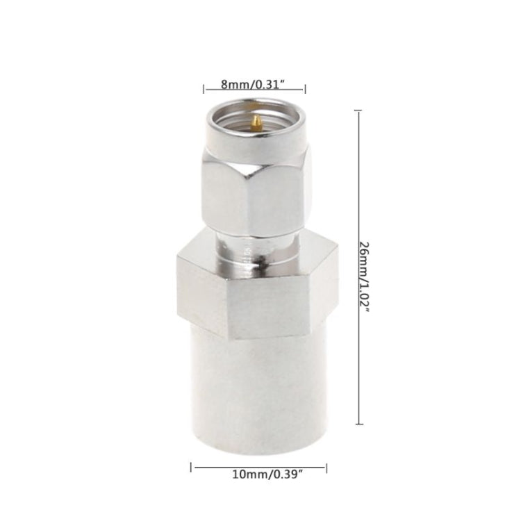 Both Male FME SMA Plug RF Connector Coaxial Cable Adapter - Security by buy2fix | Online Shopping UK | buy2fix