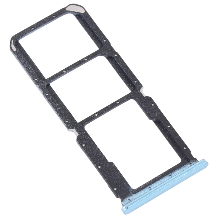 SIM Card Tray + SIM Card Tray + Micro SD Card Tray for OPPO A56 5G(Blue) - Card Socket by buy2fix | Online Shopping UK | buy2fix