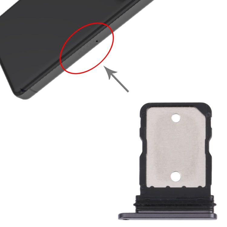 SIM Card Tray for Google Pixel 7 (Black) - Repair & Spare Parts by buy2fix | Online Shopping UK | buy2fix