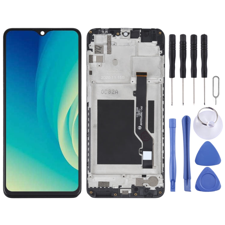 OEM LCD Screen For ZTE Blade A7S 2020 A7020 Digitizer Full Assembly with Frame (Black) - For ZTE by buy2fix | Online Shopping UK | buy2fix