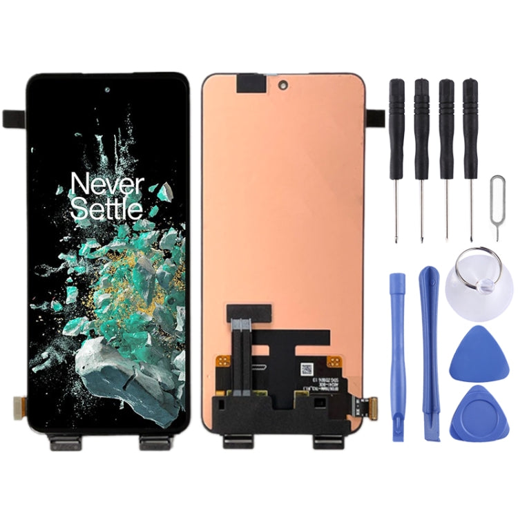 Fluid AMOLED LCD Screen For OnePlus 10T CPH2415 CPH2413 CPH2417 with Digitizer Full Assembly (Black) - Repair & Spare Parts by buy2fix | Online Shopping UK | buy2fix