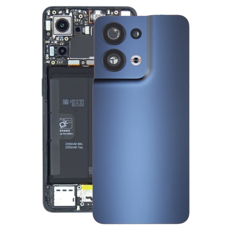 For OPPO Reno8 5G Original Battery Back Cover with Camera Lens Cover(Black) -  by buy2fix | Online Shopping UK | buy2fix