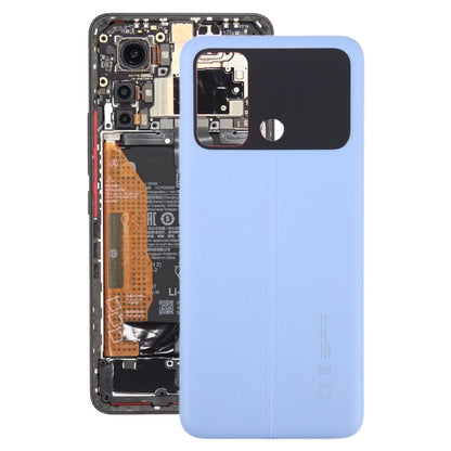 For Xiaomi Poco C55 Original Battery Back Cover (Blue) - Back Cover by buy2fix | Online Shopping UK | buy2fix