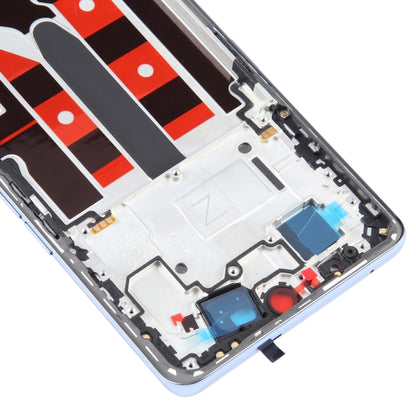 For OPPO A1 Pro Original Front Housing LCD Frame Bezel Plate (Blue) - Frame Bezel Plate by buy2fix | Online Shopping UK | buy2fix