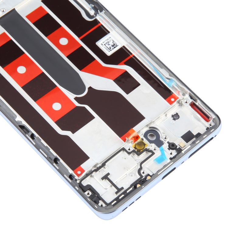 For OPPO A1 Pro Original Front Housing LCD Frame Bezel Plate (Blue) - Frame Bezel Plate by buy2fix | Online Shopping UK | buy2fix