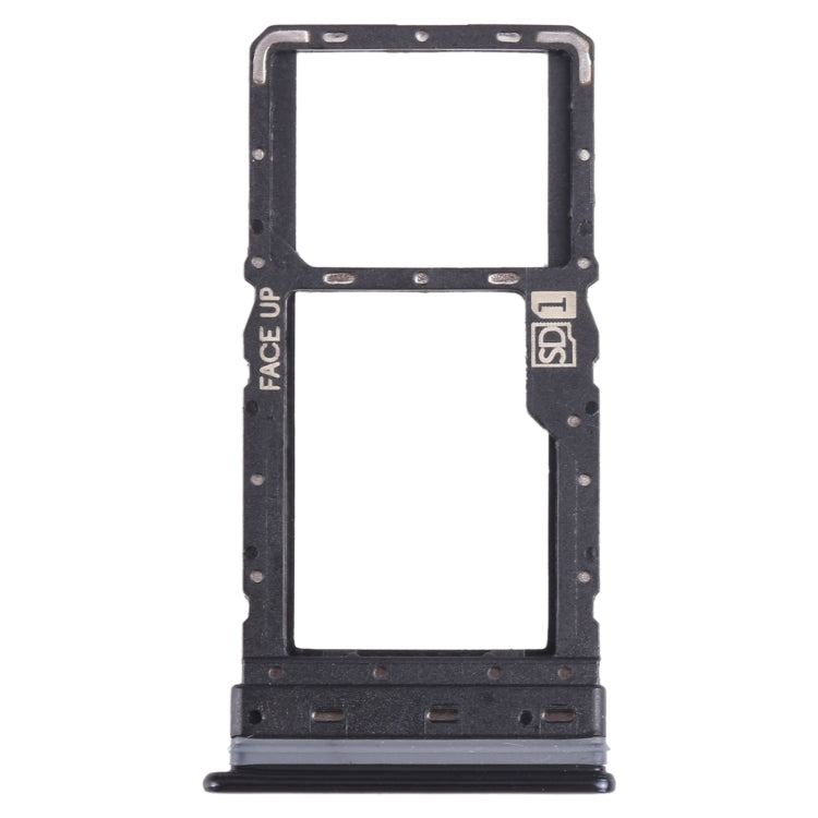 For Motorola Moto G Stylus 2021 SIM Card Tray + Micro SD Card Tray (Black) - Card Socket by buy2fix | Online Shopping UK | buy2fix