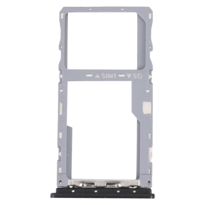 For TCL 20E Original SIM Card Tray + Micro SD Card Tray (Black) - For TCL by buy2fix | Online Shopping UK | buy2fix