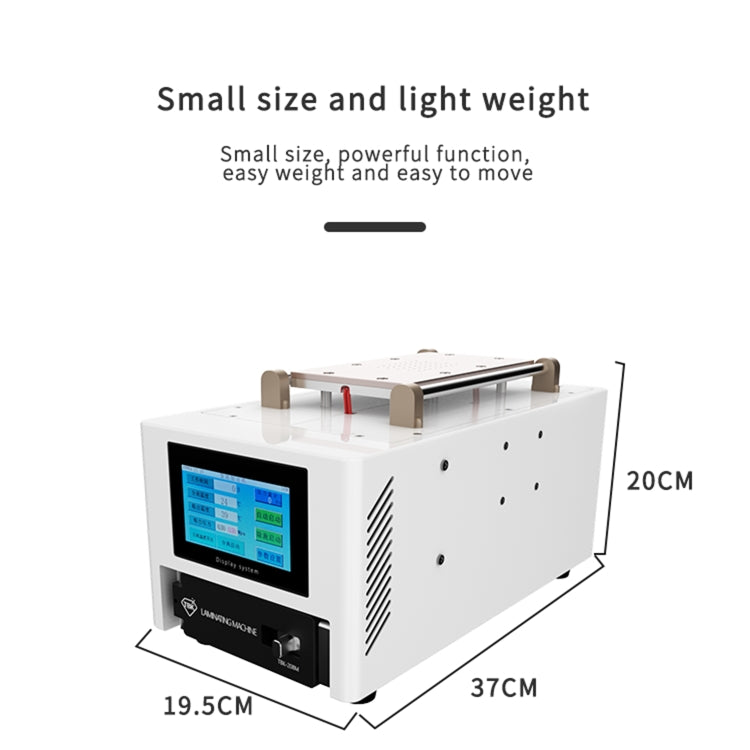 TBK 208M 3 in 1 Mini LCD Screen Vacuum Laminating Machine, EU Plug - Defoaming Equipment by TBK | Online Shopping UK | buy2fix