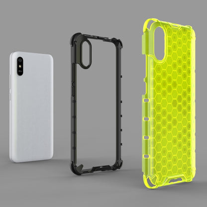 For Xiaomi Redmi 9A Shockproof Honeycomb PC + TPU Case(Green) - Xiaomi Accessories by buy2fix | Online Shopping UK | buy2fix