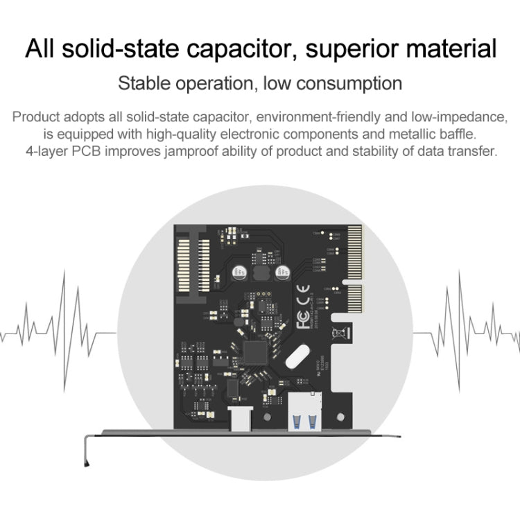 ORICO PA31-AC 2 Port USB3.1 PCI-E Adapter - Add-on Cards by ORICO | Online Shopping UK | buy2fix