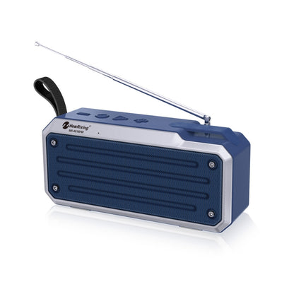 NewRixing NR4018FM TWS Portable Stereo Bluetooth Speaker, Support TF Card / FM / 3.5mm AUX / U Disk / Hands-free Call(Blue) - Mini Speaker by New Rixing | Online Shopping UK | buy2fix