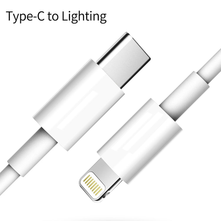 PD 20W Single USB-C / Type-C Port Travel Charger + 3A PD3.0 USB-C / Type-C to 8 Pin Fast Charge Data Cable Set, US Plug 1.5m - Apple Accessories by buy2fix | Online Shopping UK | buy2fix