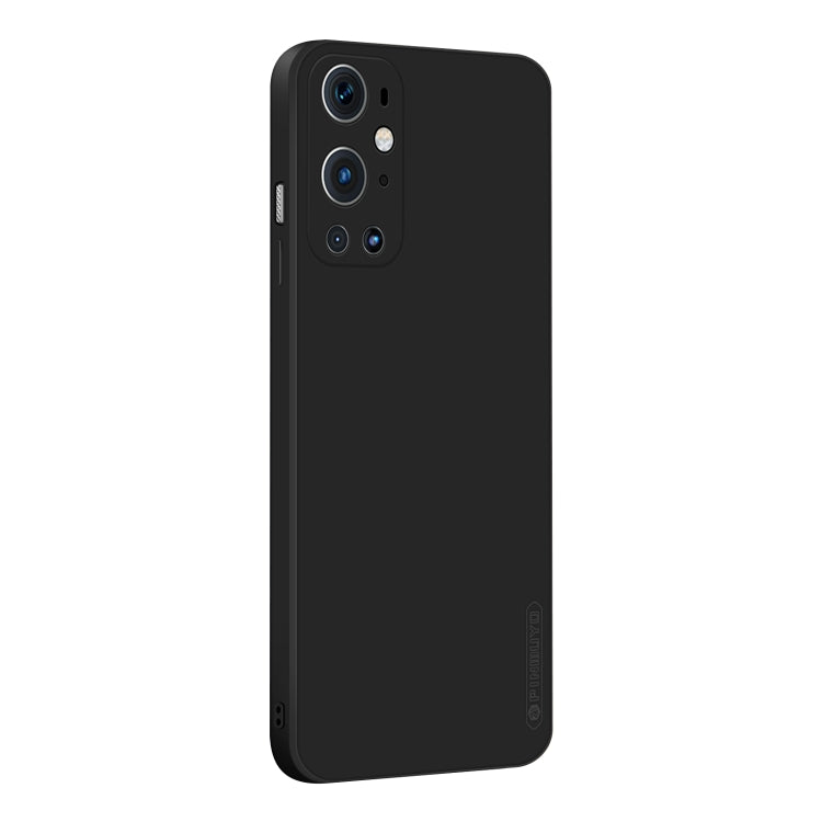 For OnePlus 9 Pro PINWUYO Touching Series Liquid Silicone TPU Shockproof Case(Black) - OnePlus Cases by PINWUYO | Online Shopping UK | buy2fix