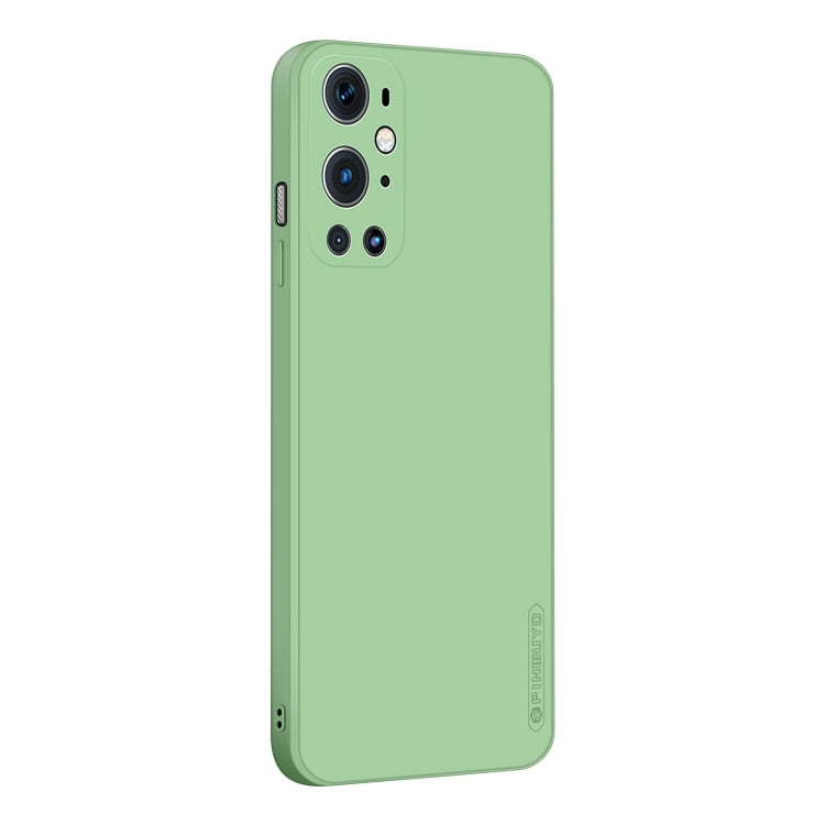 For OnePlus 9 Pro PINWUYO Touching Series Liquid Silicone TPU Shockproof Case(Green) - OnePlus Cases by PINWUYO | Online Shopping UK | buy2fix