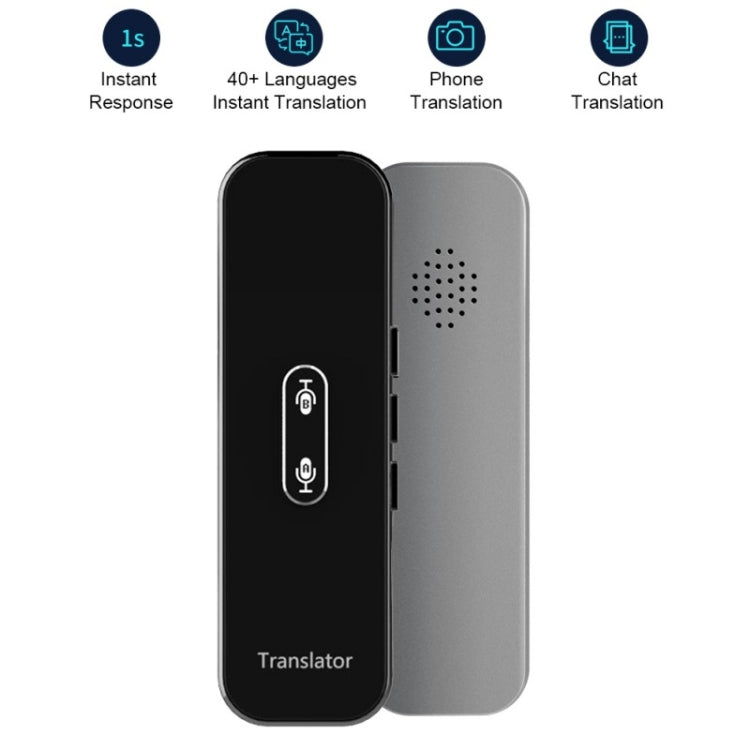 G6X Smart Real Time Voice Translator 40 Languages for Android IOS and Smartphone(Gray) - Consumer Electronics by buy2fix | Online Shopping UK | buy2fix