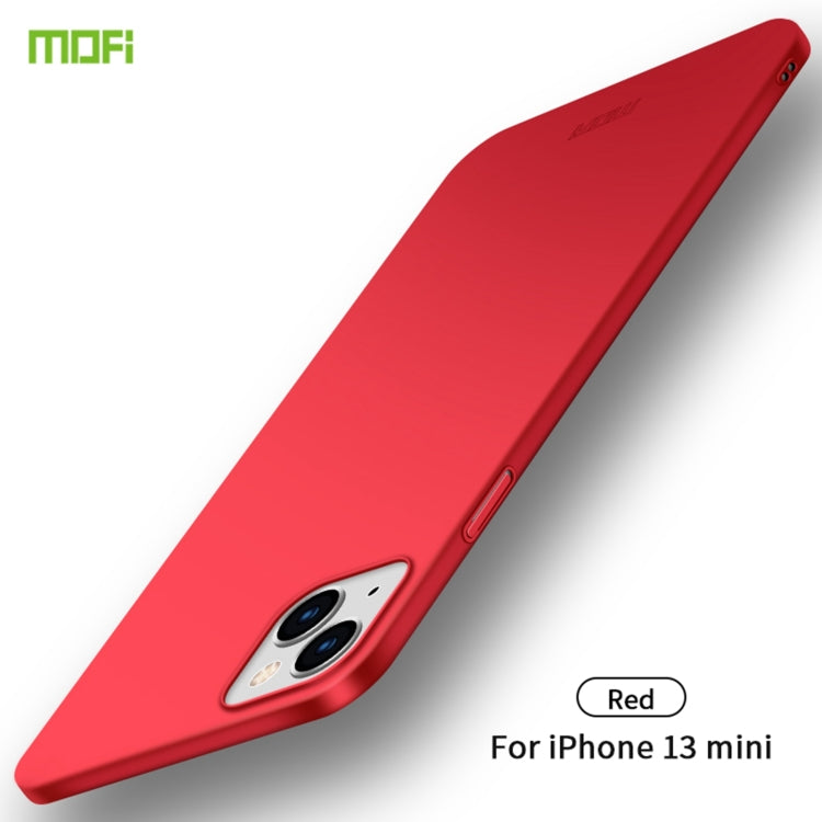 For iPhone 13 mini  MOFI Frosted PC Ultra-thin Hard Case(Red) - iPhone 13 mini Cases by MOFI | Online Shopping UK | buy2fix