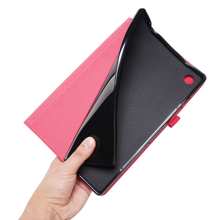 For Samsung Galaxy Tab A8 10.5 2021 Horizontal Flip Fabric PU Leather Tablet Case with Card Slots & Holder(Black) - Samsung Accessories by buy2fix | Online Shopping UK | buy2fix