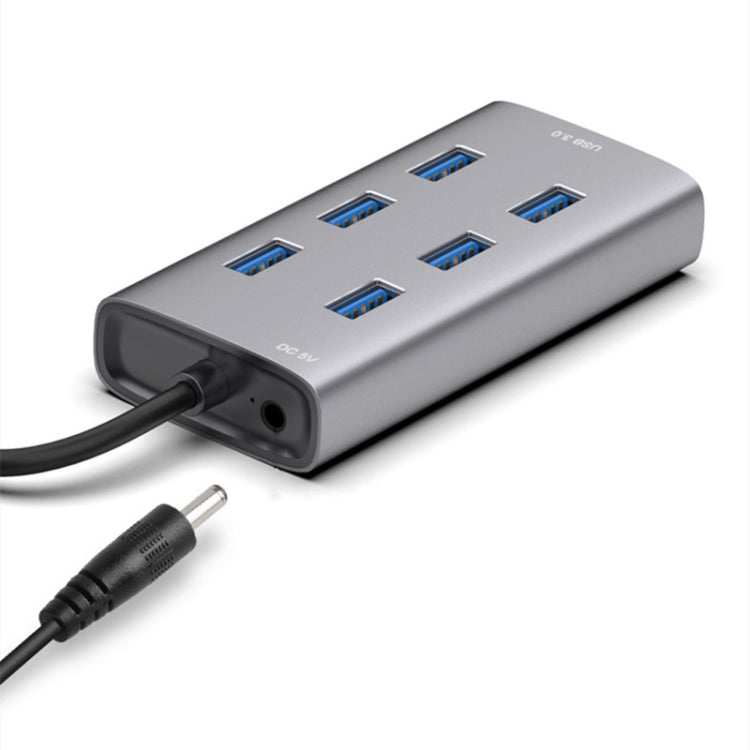 Multiport Metal Enclosure Docking Station HUB with 7 USB 3.0 Ports - USB 3.0 HUB by buy2fix | Online Shopping UK | buy2fix