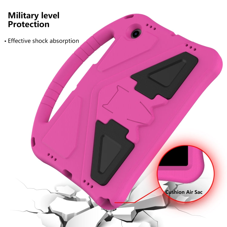 For Samsung Galaxy Tab A8 10.5 2021 X200 / X205 EVA Shockproof Tablet Case with Holder(RoseRed) - Samsung Accessories by buy2fix | Online Shopping UK | buy2fix