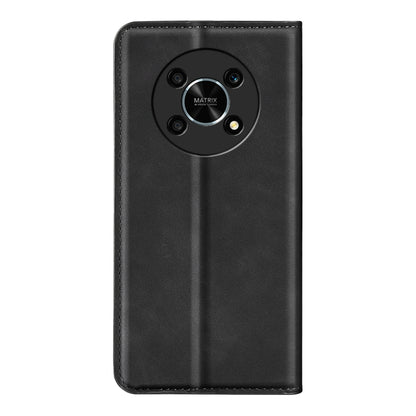 For Honor X30 / Magic 4 Lite Retro-skin Magnetic Suction Leather Phone Case(Black) - Honor Cases by buy2fix | Online Shopping UK | buy2fix