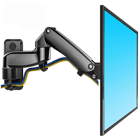 F150 Full Motion Monitor Wall Mount TV Wall Bracket with Adjustable Gas Spring Arm for 17-27 inch LED LCD Monitor - Computer & Networking by buy2fix | Online Shopping UK | buy2fix