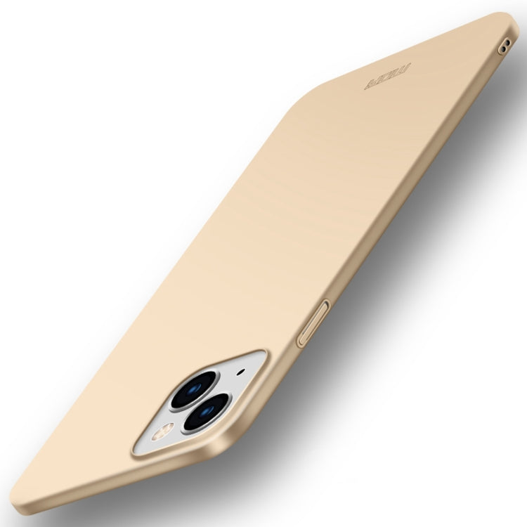 For iPhone 14 MOFI Frosted PC Ultra-thin Hard Case (Gold) - iPhone 14 Cases by MOFI | Online Shopping UK | buy2fix