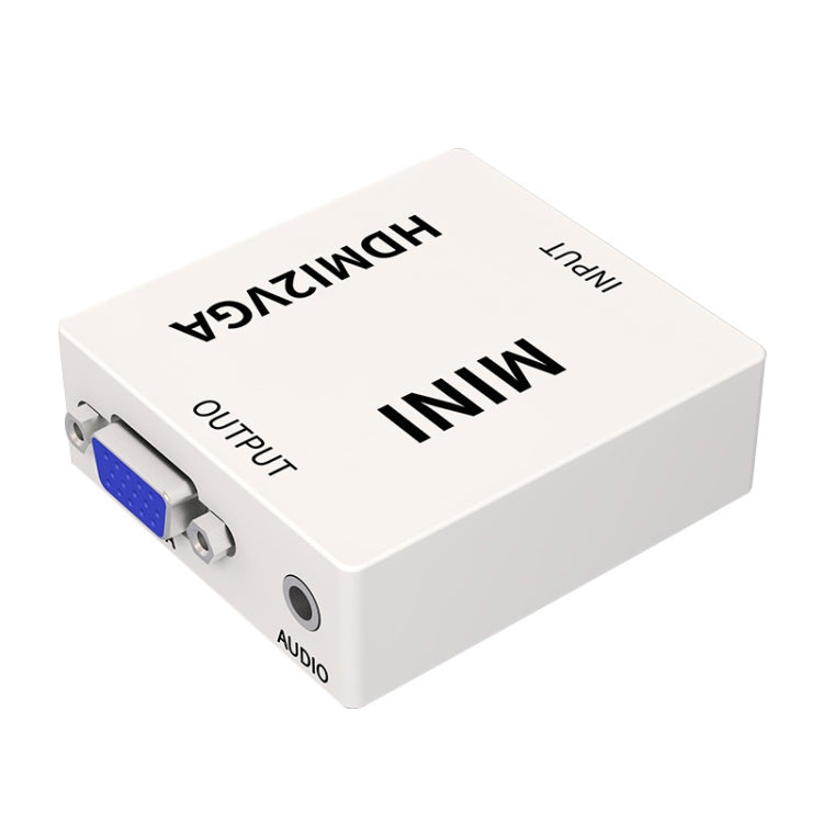 JSM Mini Size HD 1080P HDMI to VGA Audio Video Digital Converter Adapter - Adapter by buy2fix | Online Shopping UK | buy2fix