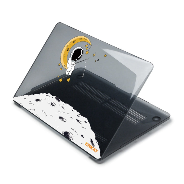 For MacBook Pro 13.3 A1706/A1989/A2159 ENKAY Hat-Prince 3 in 1 Spaceman Pattern Laotop Protective Crystal Case with TPU Keyboard Film / Anti-dust Plugs, Version:EU(Spaceman No.3) - MacBook Pro Cases by ENKAY | Online Shopping UK | buy2fix