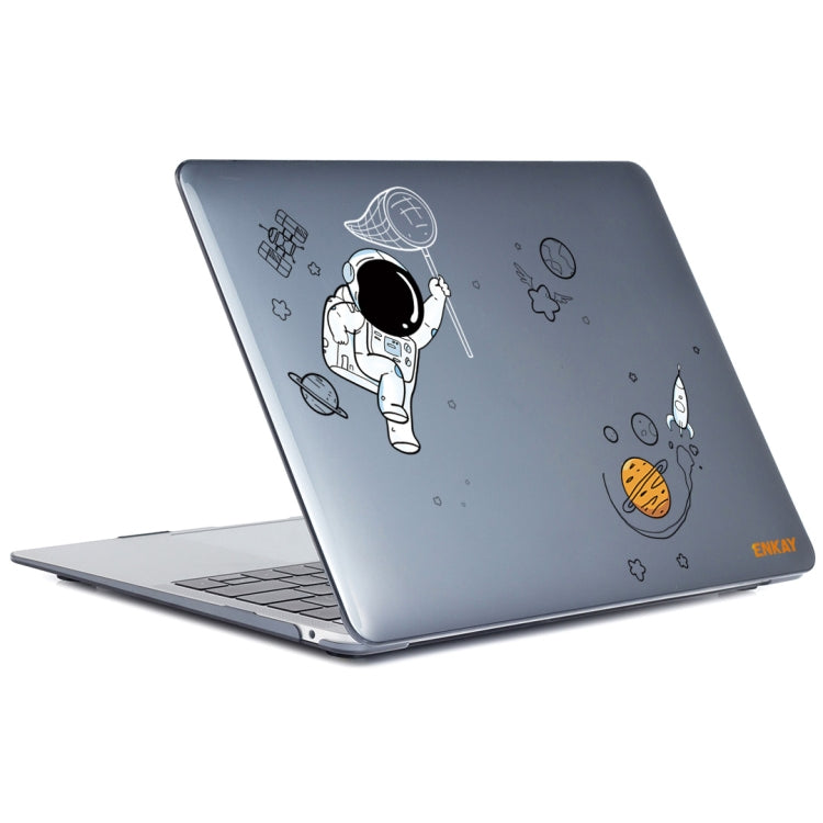 For MacBook Air 13.3 2020 A2179/A2337/A2779 2023 ENKAY Hat-Prince 3 in 1 Spaceman Pattern Laotop Protective Crystal Case with TPU Keyboard Film / Anti-dust Plugs, Version:US(Spaceman No.2) - MacBook Air Cases by ENKAY | Online Shopping UK | buy2fix